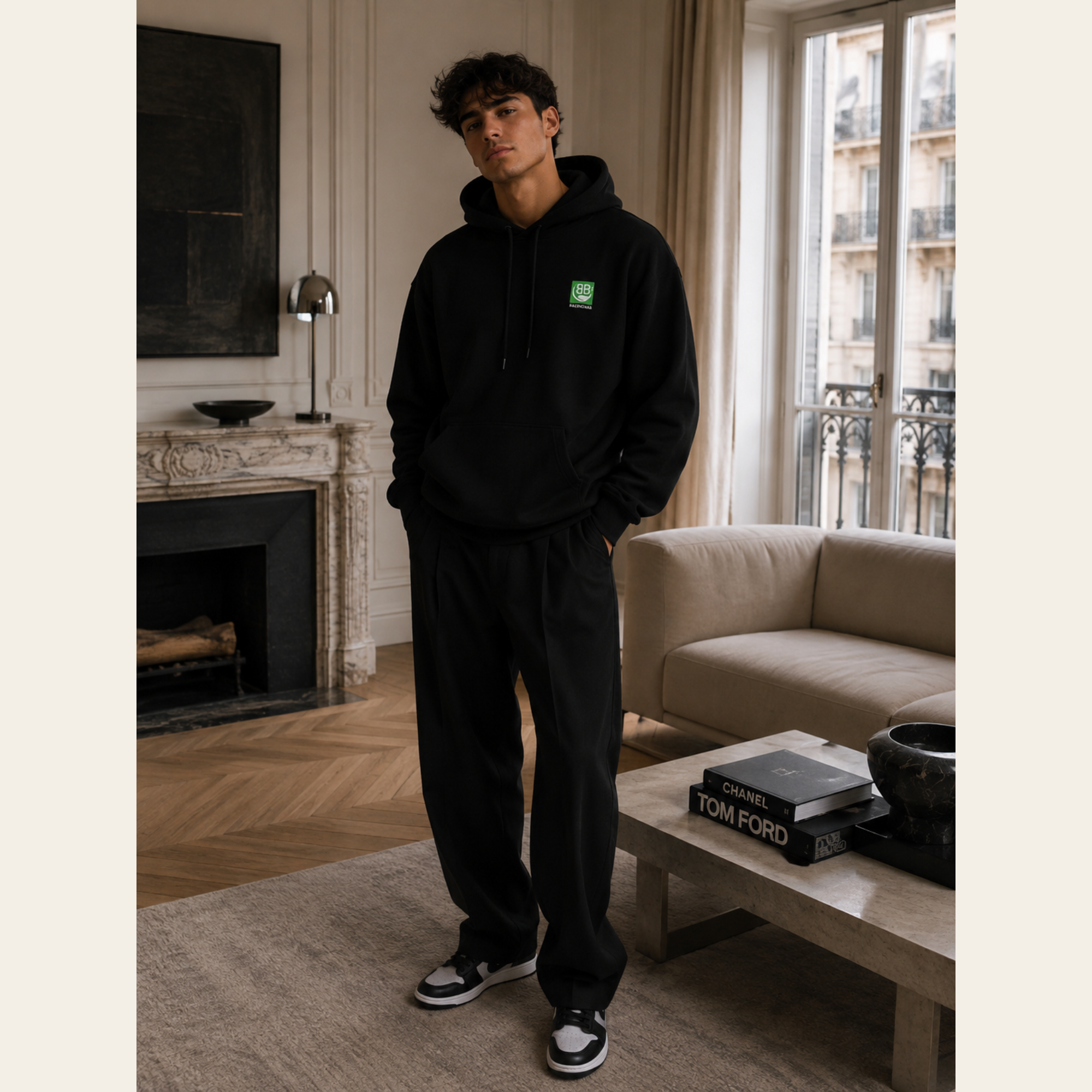 BALENCIAGA - BB Logo Hoodie, taille S