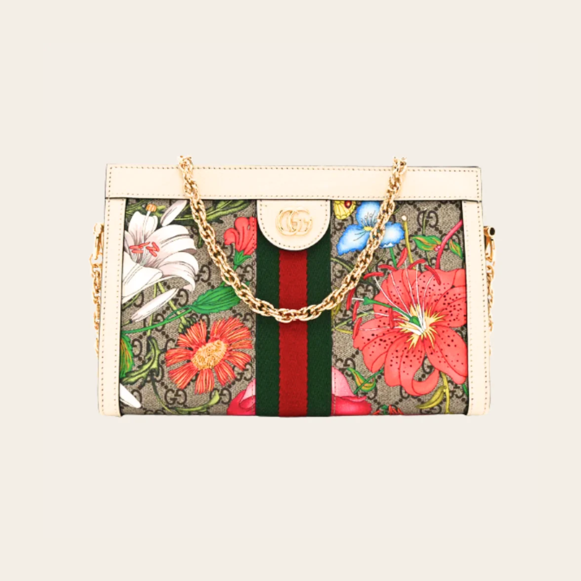 GUCCI – Ophidia GG Flora Small Shoulder Bag
