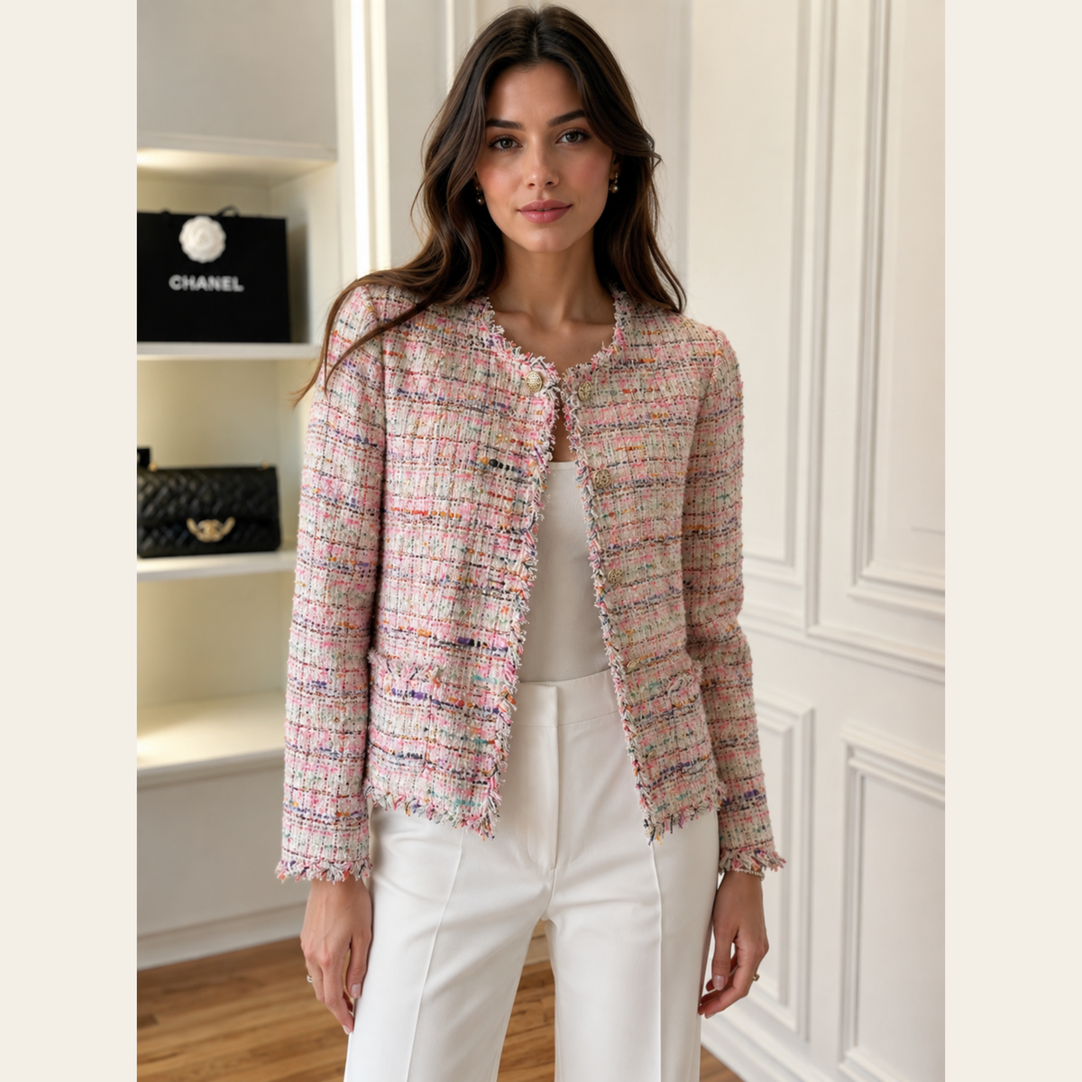 CHANEL – 04P Multicolor Fantasy Tweed Jacket