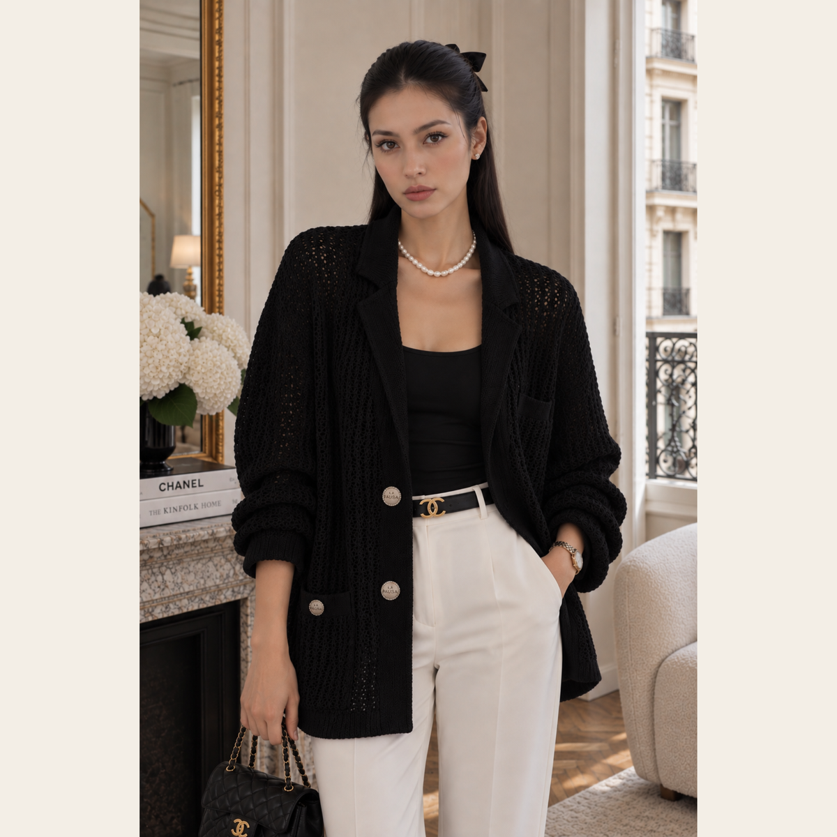 CHANEL – La Pausa Openwork Knit Cardigan
