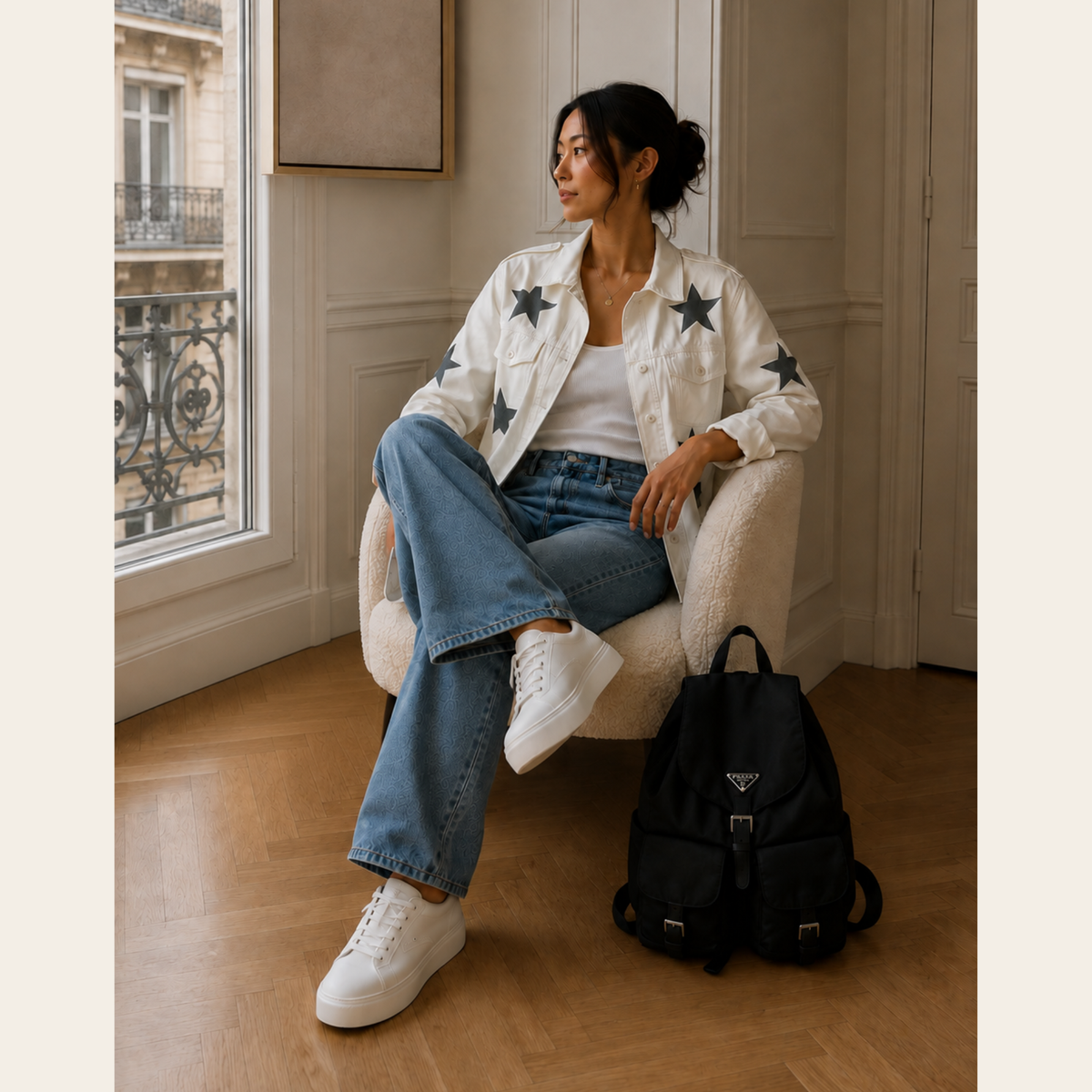 PRADA - Leather Platform Sneakers 37