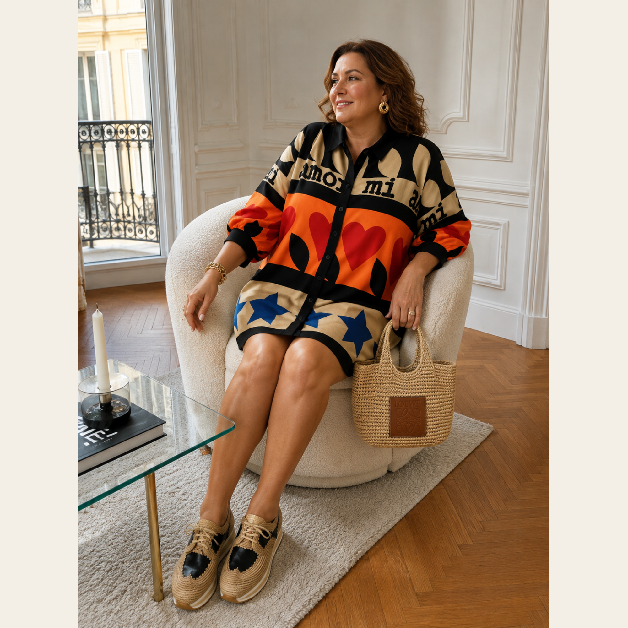 CLERGERIE Paris – Derbies Plateforme en Raphia et Cuir, Taille 38