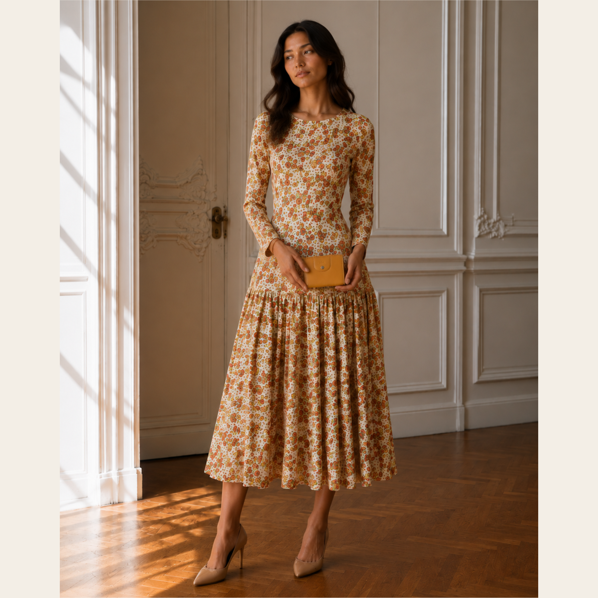 MARNI – Robe Fleurie Imprimée, Taille IT 40 (S)