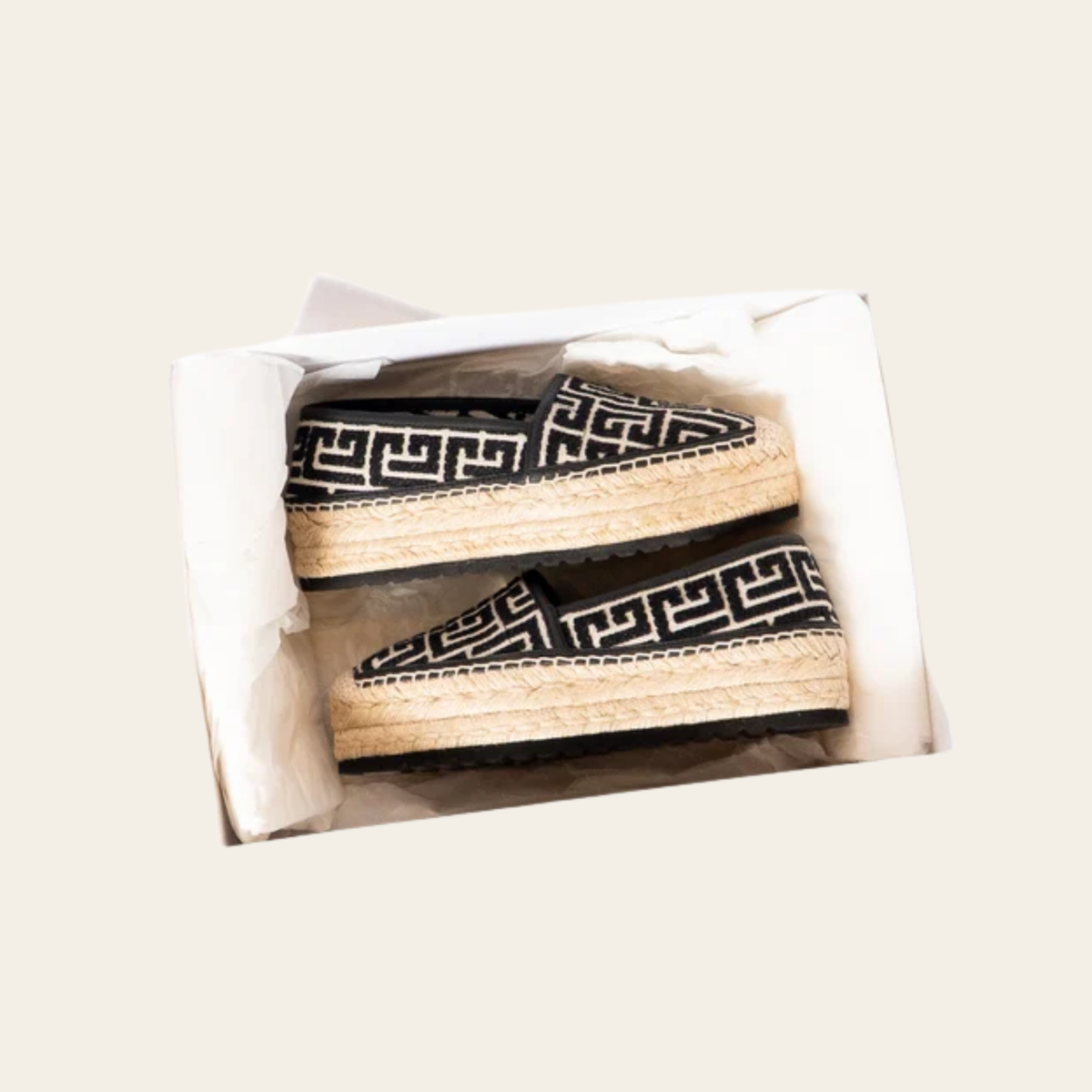 BALMAIN – Espadrilles Monogram PB, Taille 37,5