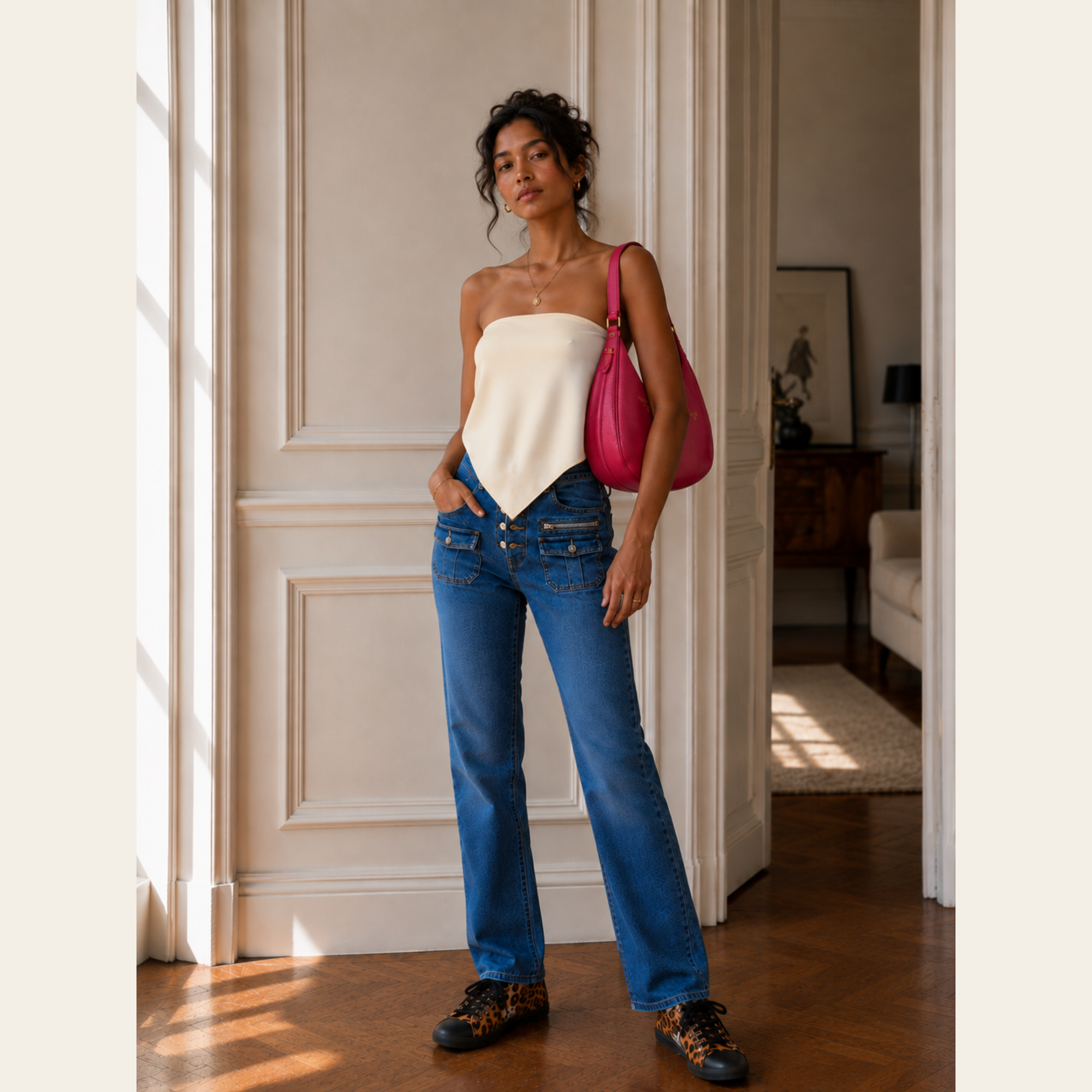 ZADIG & VOLTAIRE – Eyes Denim Cargo Jeans, Taille 26