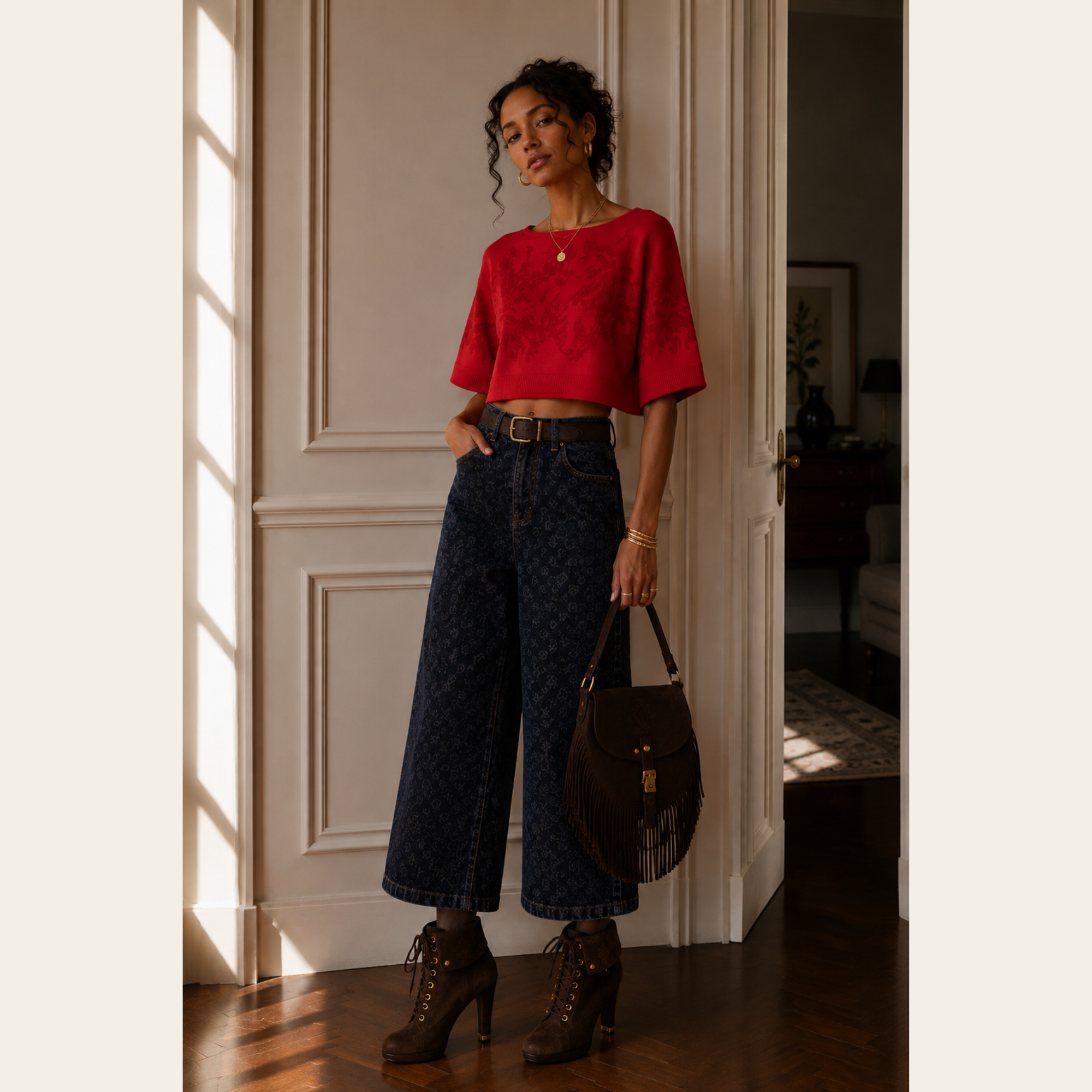 Acne Studios – Jean Monogram en Denim, L