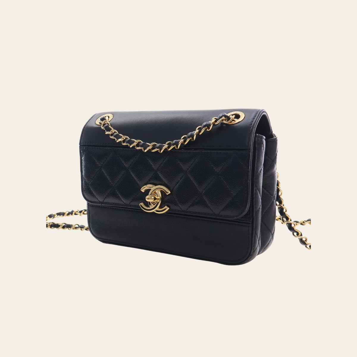 CHANEL – Mini Caviar Single Flap Bag