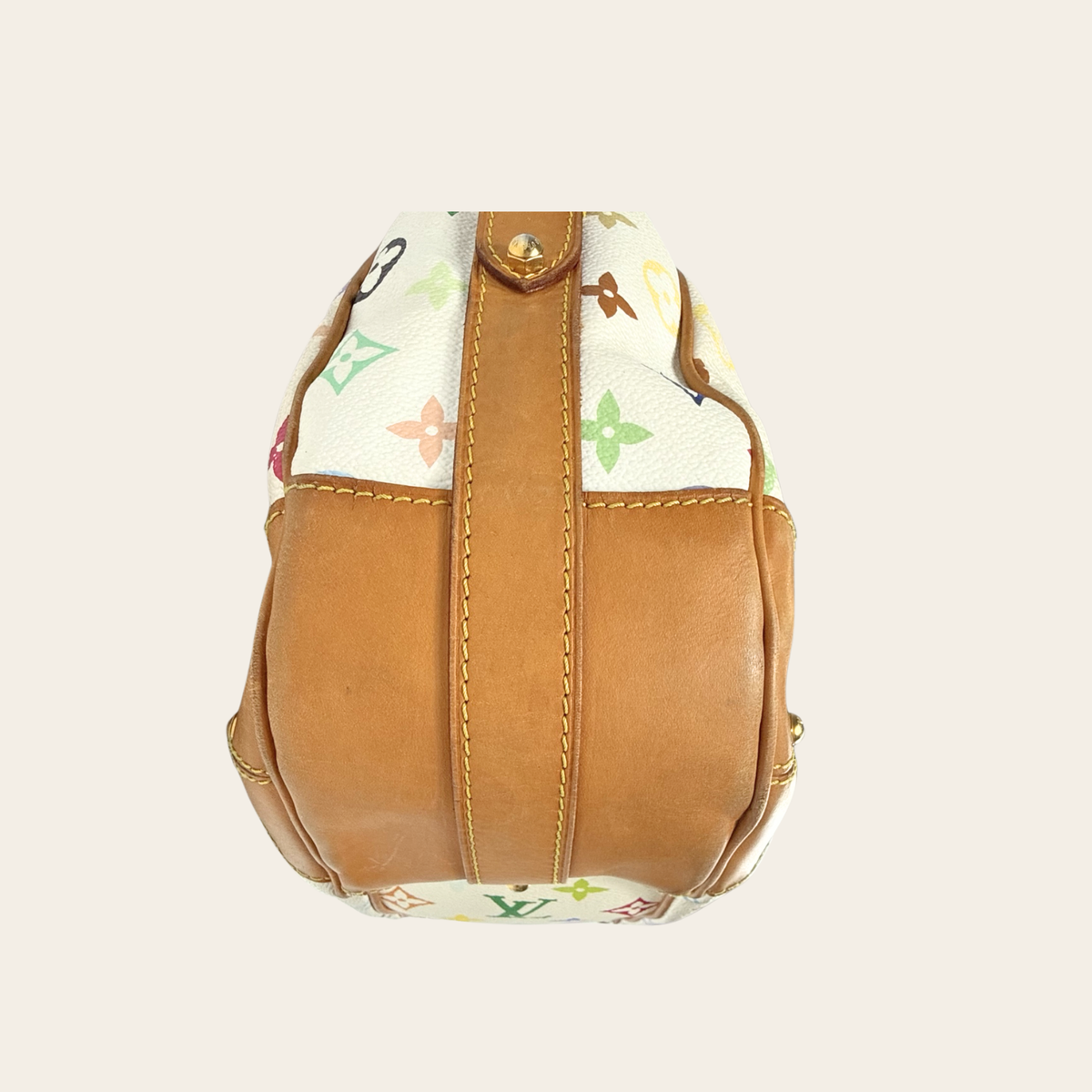 LOUIS VUITTON × TAKASHI MURAKAMI — RARE -Sac Greta Monogram Multicolore Blanc
