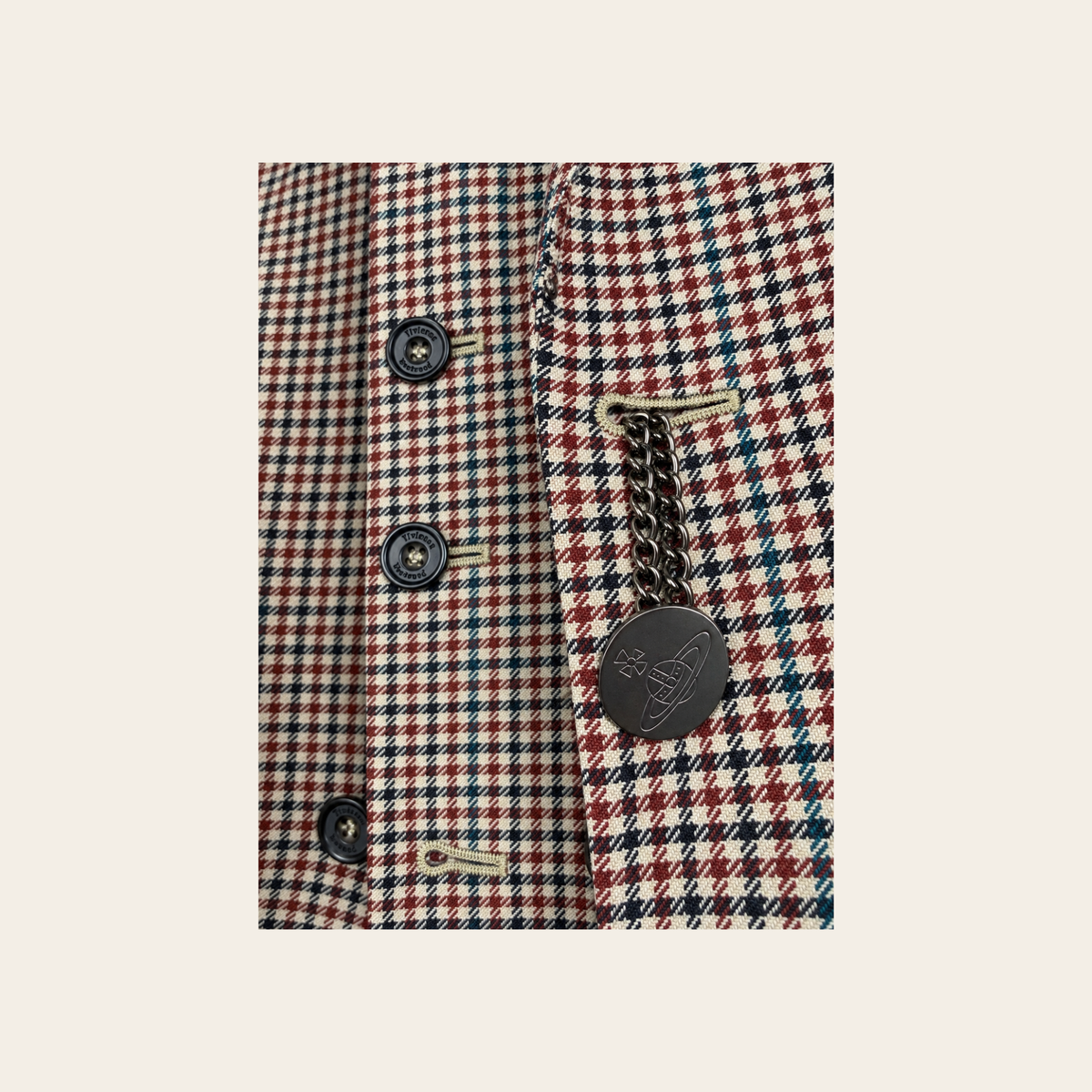 VIVIENNE WESTWOOD — Waistcoat Jacket en laine tartan avec gilet intégré, Taille IT 52