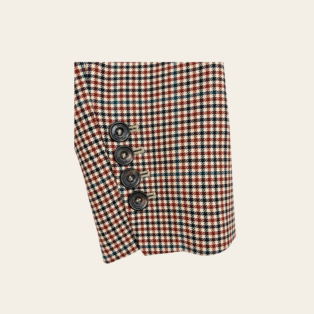 VIVIENNE WESTWOOD — Waistcoat Jacket en laine tartan avec gilet intégré, Taille IT 52