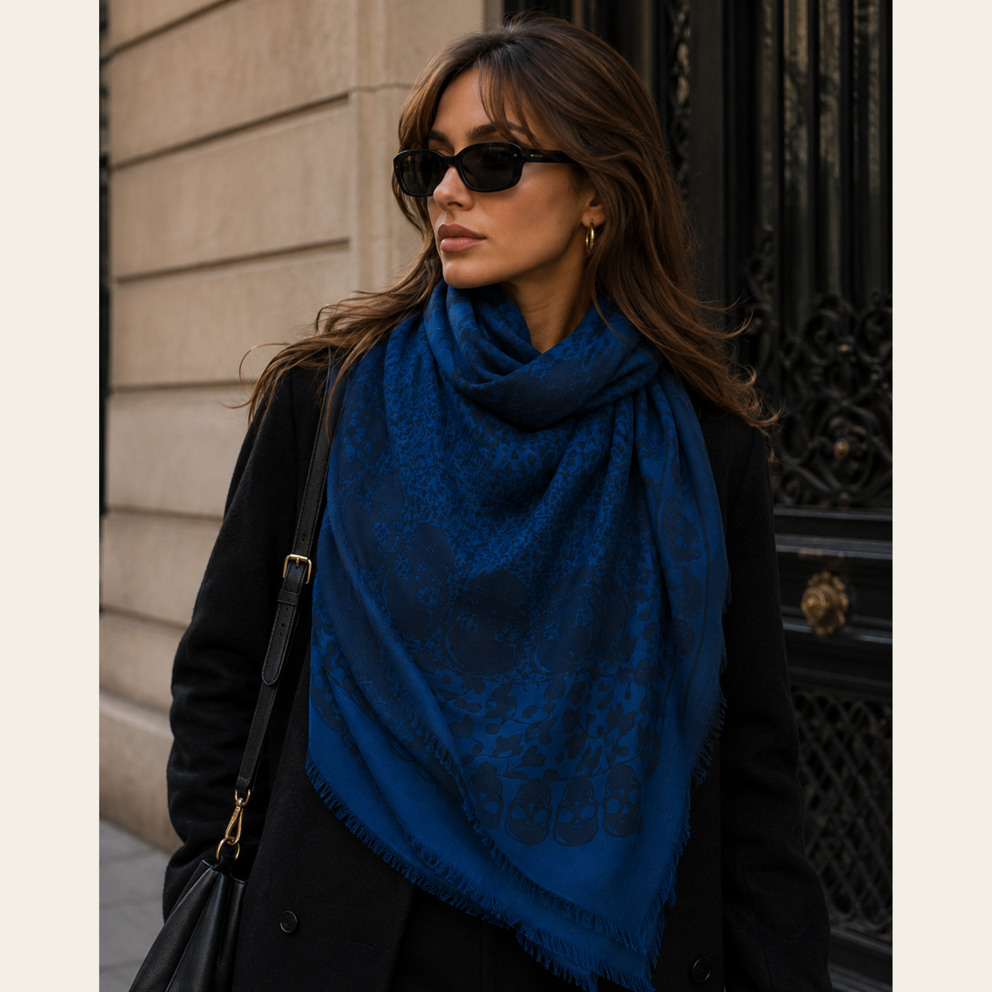 Zadig & Voltaire – Foulard Kerry Garden Bleu